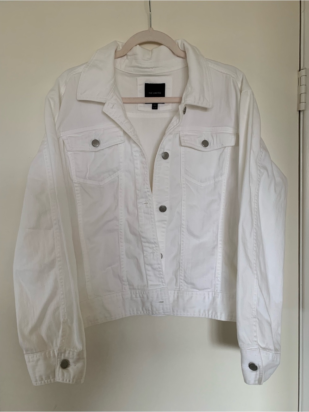 The Limited White Denim Jacket Size XXL Western Wear